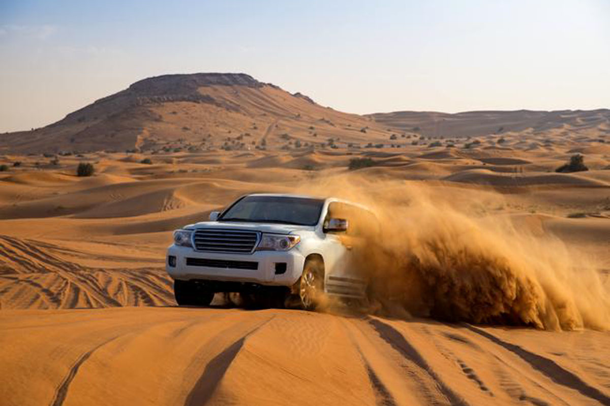 Dubaj - Jazda autom po púšti