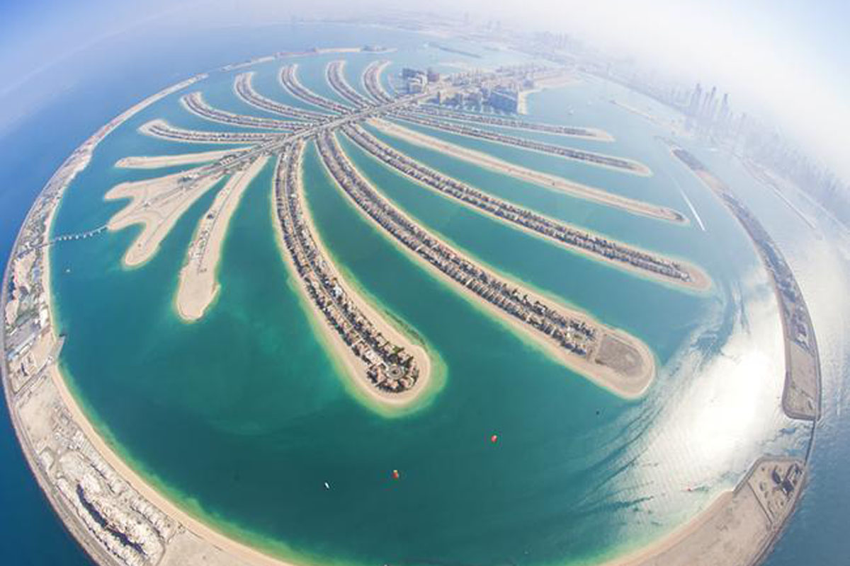 Palmové ostrovy v Dubaji